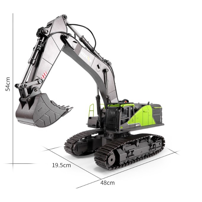 Máy Xúc điều khiển từ xa Huina593 cánh tay vít đẩy mô phong như thật-RC235