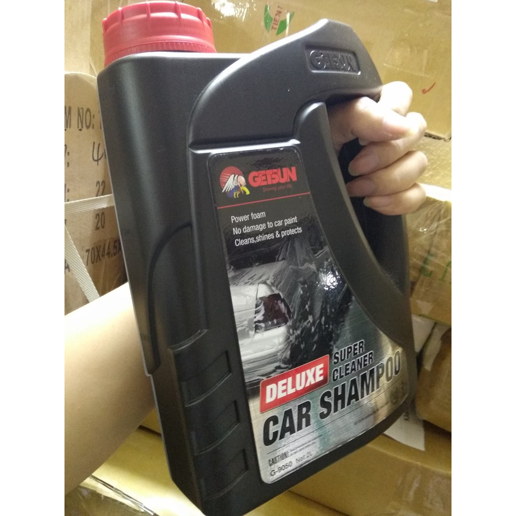 [Giá công phá] Nước rửa xe máy ô tô super cleaner 2.0L GetSun (car shampoo) (Nhập khẩu và phân phối bởi Hando)