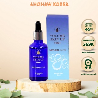 Serum ha dưỡng ẩm genie natural glow volume skin up ha+ 100ml cho làn da căng bóng mịn màng