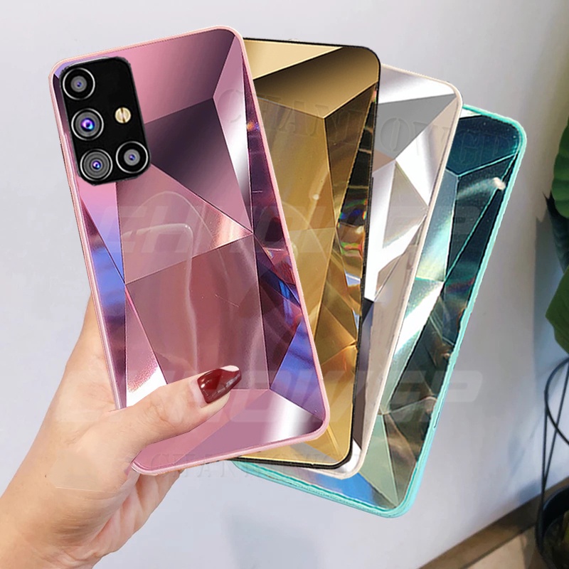 Ốp Điện Thoại Họa Tiết Kim Cương 3D Sang Trọng Cho Samsung Galaxy A73 A53 5G A03 A03s A13 4G