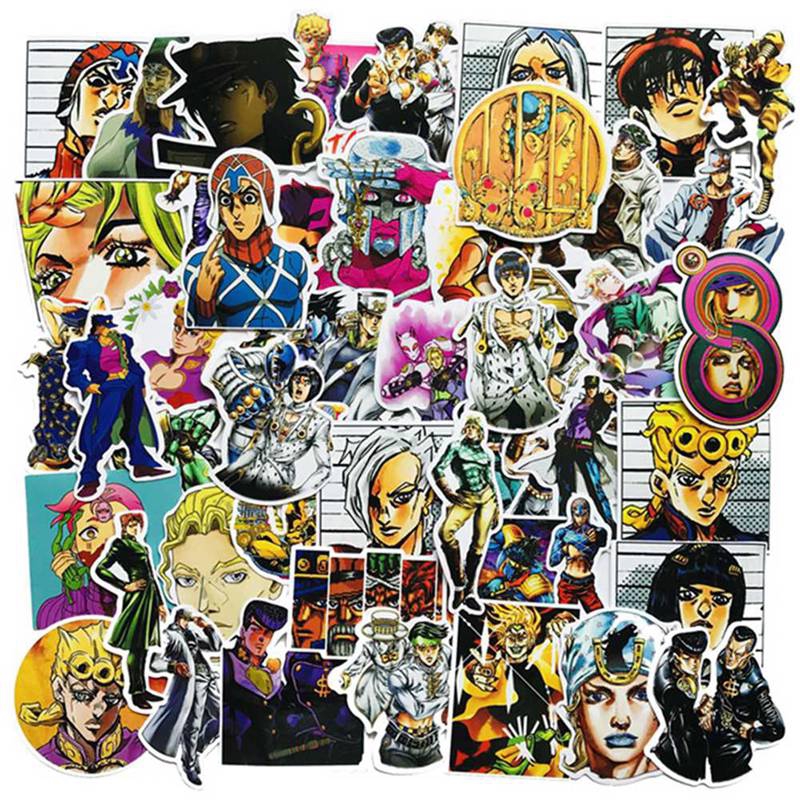 flowersqueen Hình dán in họa tiết hoạt hình Jojo's bizarre adventure độc đáo