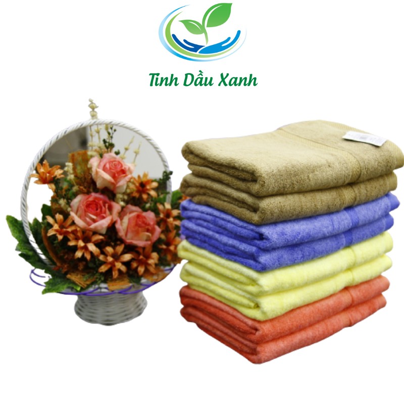 Khăn trải giường Tinh Dầu Xanh chất liệu Microfiber dành cho spa, salon tóc cao cấp siêu mềm, dày dặn thấm hút nước