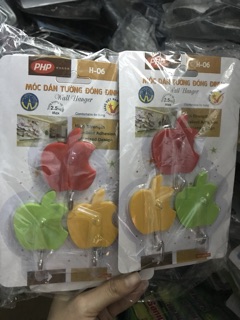 Dán tường đóng đinh trái táo ( 10 vỉ /3 cái )