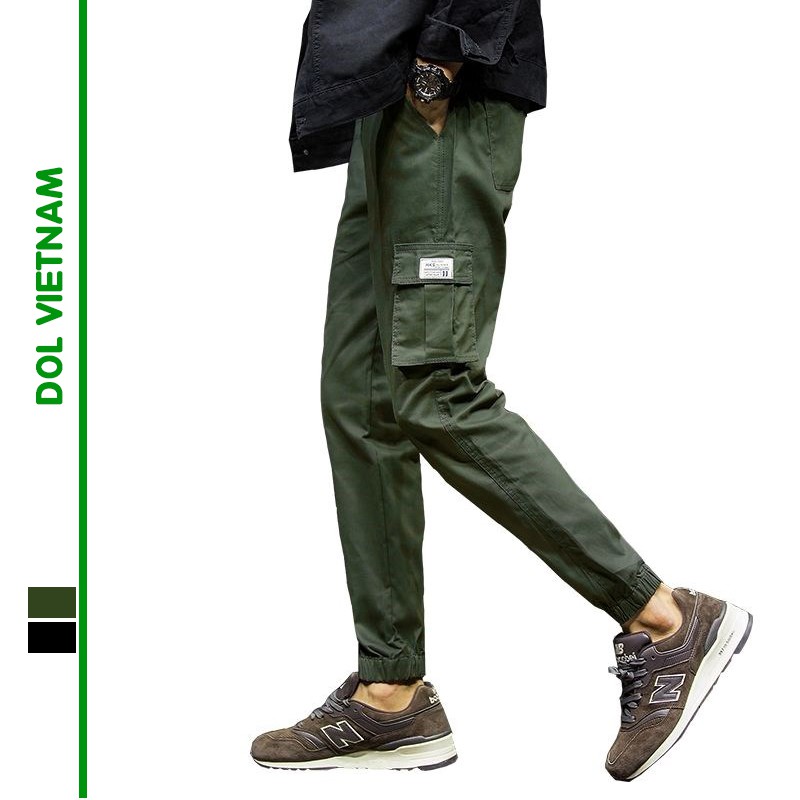Quần jogger túi hộp nam chất kaki đứng dáng , ôm chân phong cách streetstyle