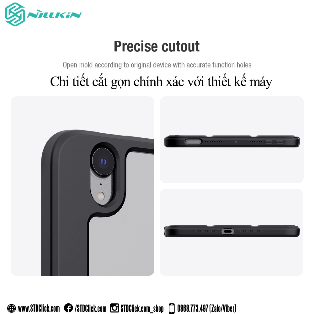BAO DA IPAD MINI 6 - MINI 2021 NILLKIN BEVEL CHÍNH HÃNG