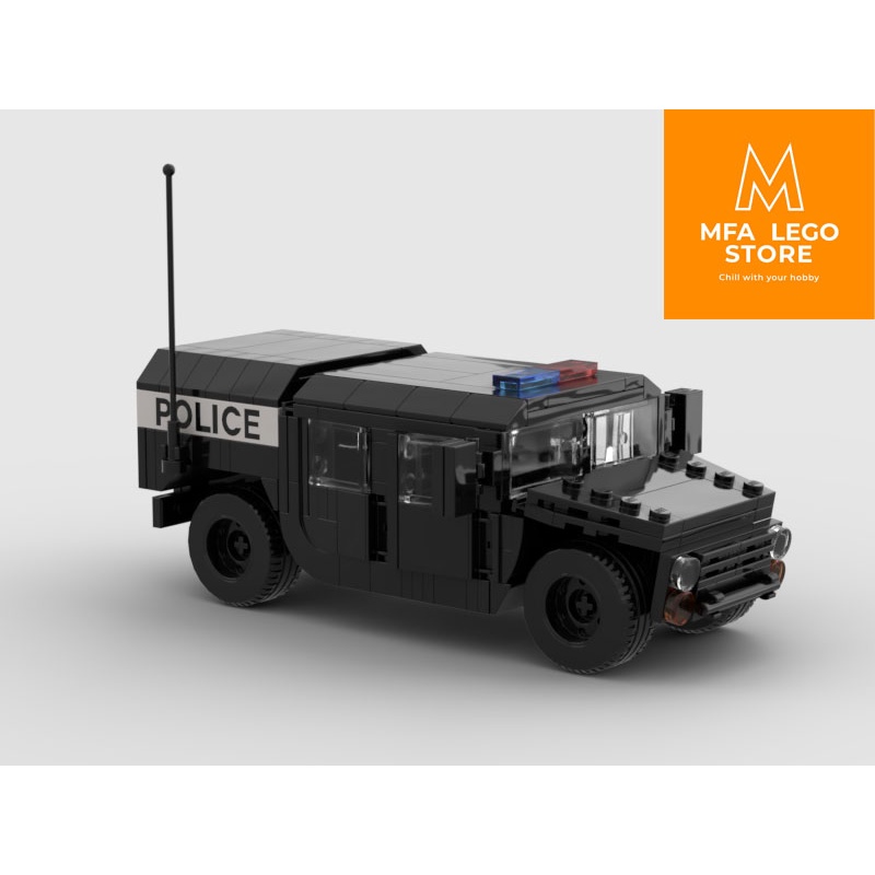 Đồ chơi lắp ráp minifigures swat army , mô hình đồ chơi - Xe moc tuần tra Swat ( Ráp sẵn )( Không sách hướng dẫn)