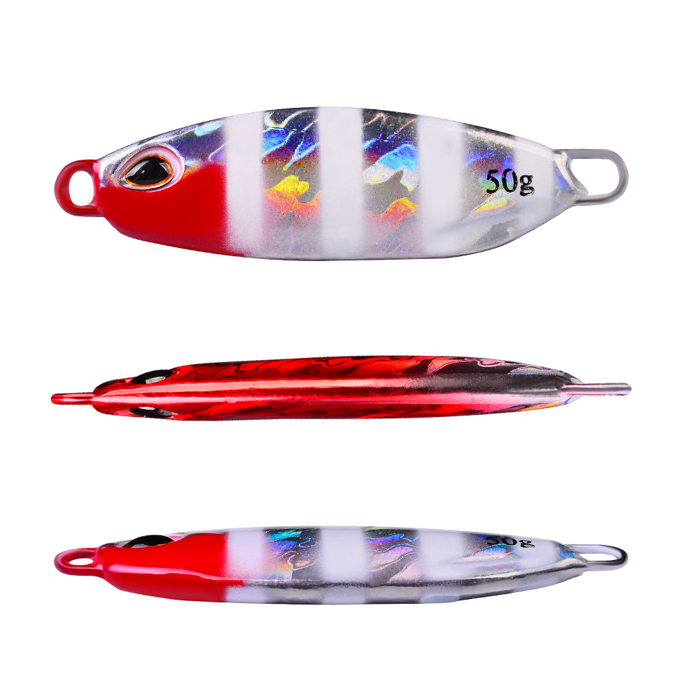 PROBEROS Dã Ngoại Sinking Lure 10g/15g/20g/30g/40g/50g Metal Jig Fishing Lure Lưỡi Câu Mồi Mềm  Phụ Kiện Câu Cá LF108