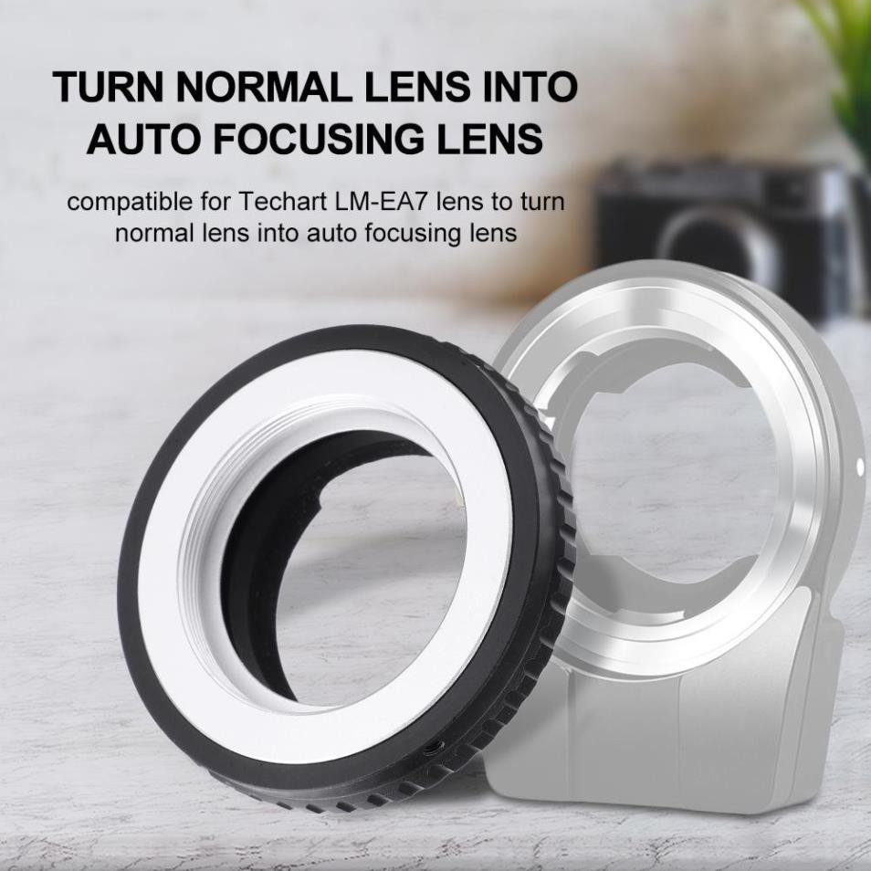 (CÓ SẴN) Ngàm chuyển lấy nét tự động AF (Auto Focus) Techart Pro LM-EA7 Cho SONY E MOUNT (LEICA M-SONY E)