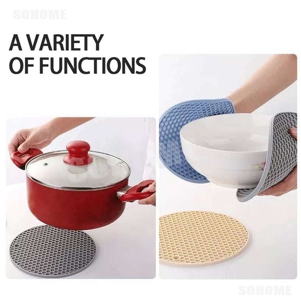 Tấm lót nồi bằng silicon cách nhiệt chống trượt chống bỏng đa năng