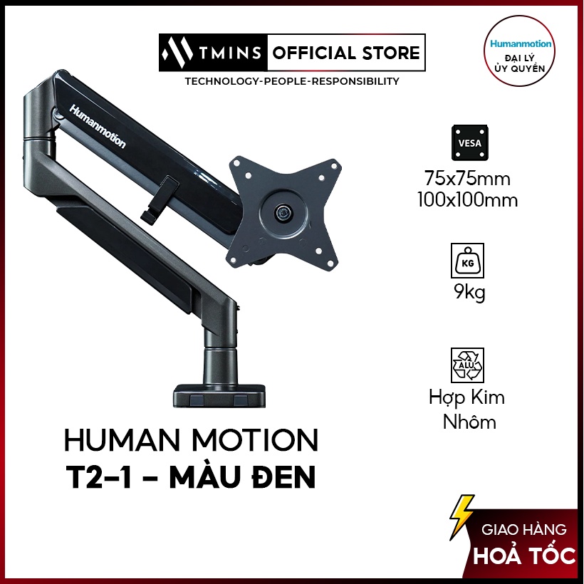 Giá treo màn hình Human Motion T2 giá dỡ Piston- Hàng chính hãng