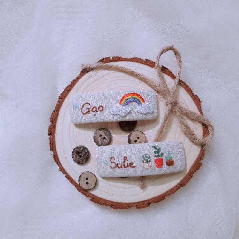 KẸP TÓC THÊU TAY HANDMADE / 1 CHIẾC