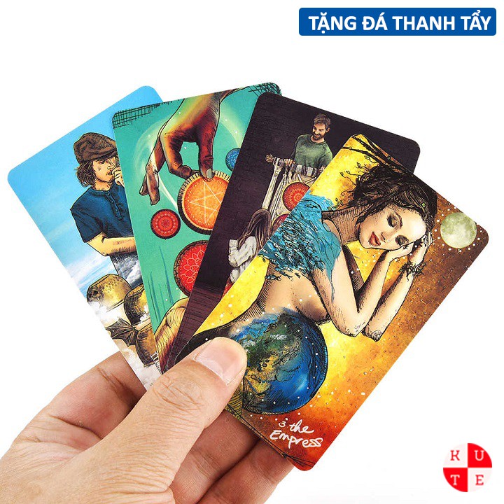 Bài Tarot Light Seer's 78 Lá Bài Tặng Link Hướng Dẫn Tiếng Việt Và Đá Thanh Tẩy C48