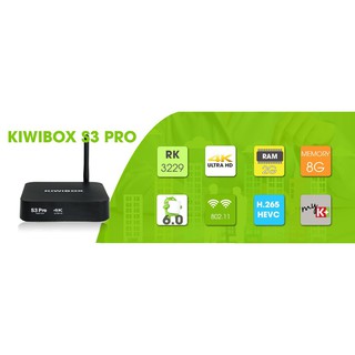 Android Tivi Box - Kiwibox S3 Pro - Ram 2GB