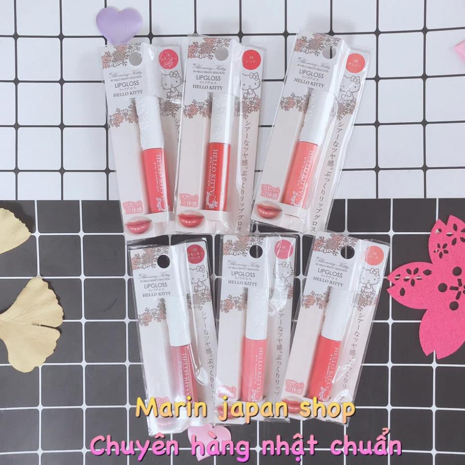 (Chỉ 80k) Son dưỡng môi có màu nhẹ nhàng tươi tắn hello kitty mèo xinh xắn lip gloss Nội địa Nhật Bản