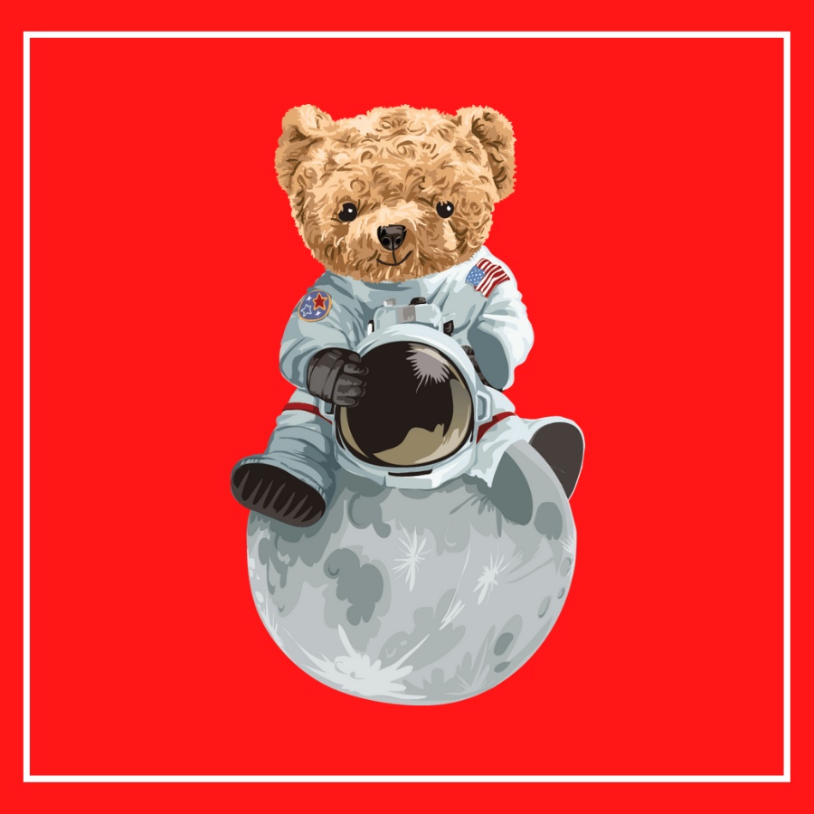 Sticker ủi áo, decal dán áo Bộ hình Gấu siêu xinh kích thước lớn cao trên 25cm ủi in áo thun hoặc hoodie