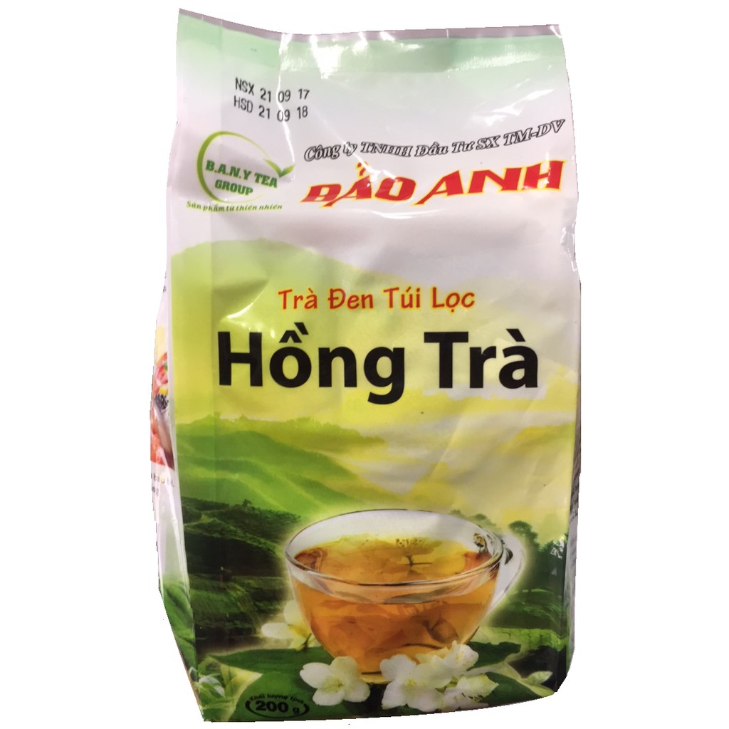 Hồng Trà Đen Túi Lọc Bảo Anh Pha Trà Sữa 200g