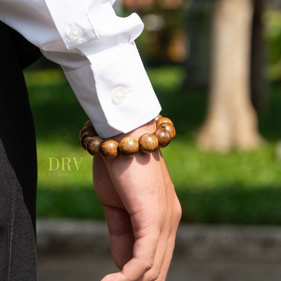 🍀🍀🍀 Vòng Tay Trầm Hương Tốc Tự Nhiên Hạt Tròn  (10 - 18mm) Nam Nữ | BigBuy360 - bigbuy360.vn