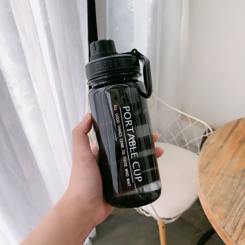 Bình Nước Thể Thao Bằng Nhựa Cỡ Lớn Chống Thấm Nước Tiện Dụng