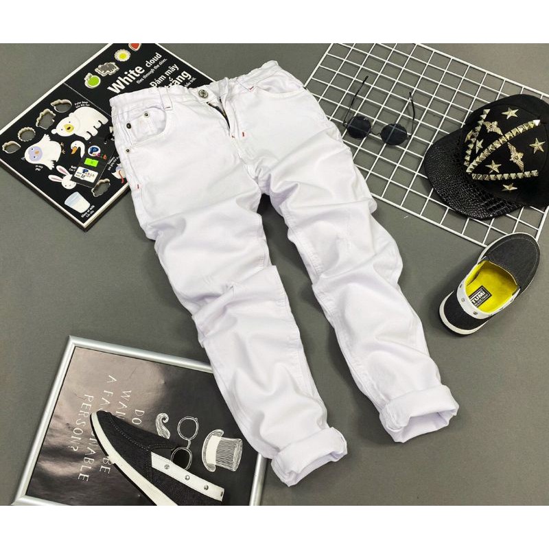 Quần jean dài co giãn bé trai