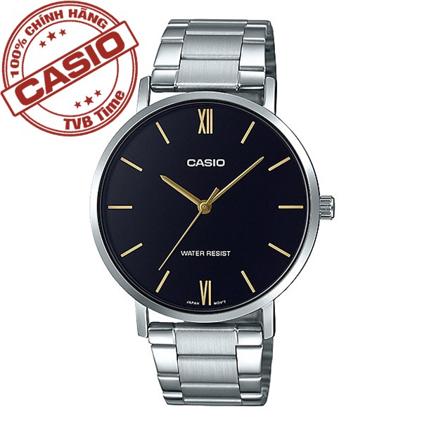 Đồng hồ nam dây kim loại Casio Standard chính hãng Anh Khuê MTP-VT01D-1BUDF