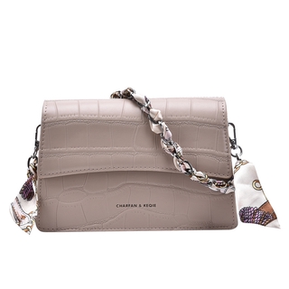 Túi Đeo Vai JASMIN NOIR Hình Vuông Nhỏ Họa Tiết Da Cá Sấu Thời Trang Cho Nữ