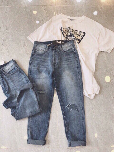 Quần Baggy JEANS size SML hàng đẹp chuẩn shop | BigBuy360 - bigbuy360.vn