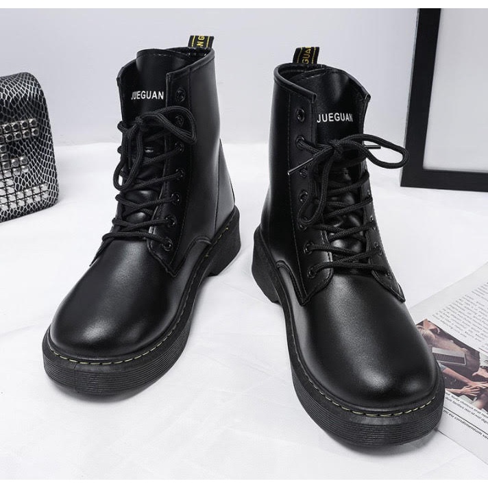 Giày Boot Nữ Cổ Cao Thắt Dây GT6171- GOLDSNEAKER