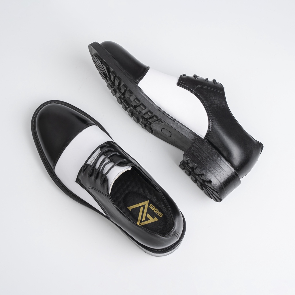 Giày nam công sở Modern Derby da bò tăng chiều cao