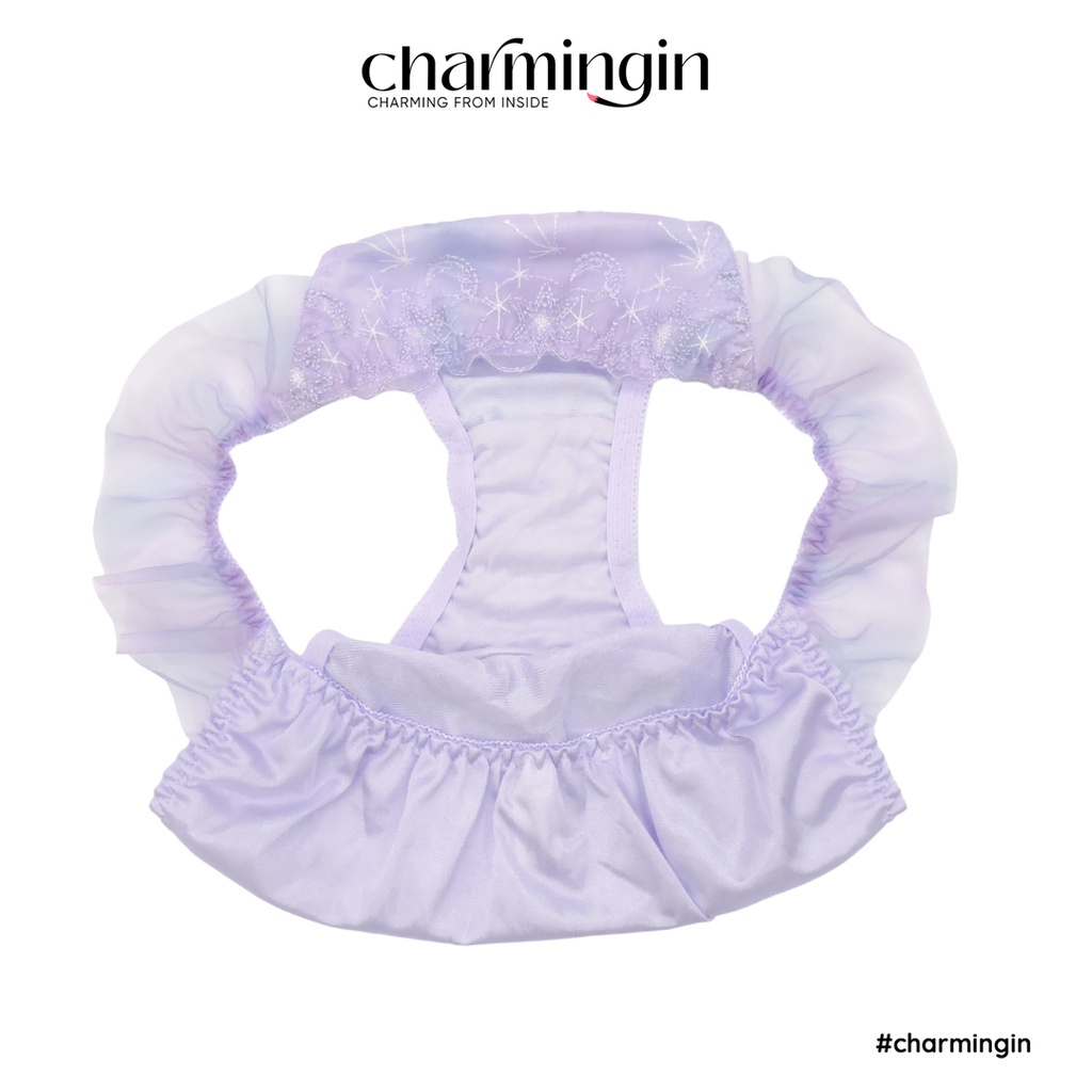 Quần lót T-back  dệt kim thời trang màu pastel lưng voan co giãn size M, L, 3L, 4L - QLTB0048