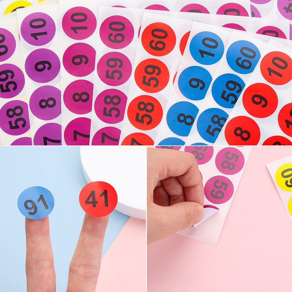 KENT Set 1/10 board sticker mark digital sticker decorative art manual PVC sticker digital label sticker number sticker decoration in multiple colors