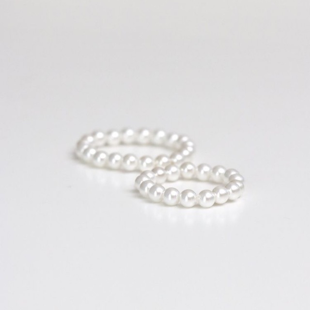 Nhẫn cườm beaded ring hạt trai phong cách hàn quốc