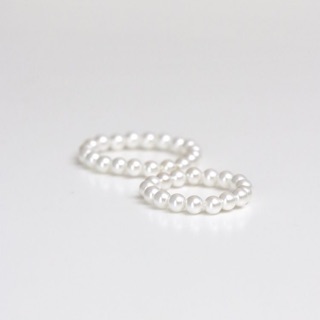 Nhẫn cườm beaded ring hạt trai phong cách hàn quốc