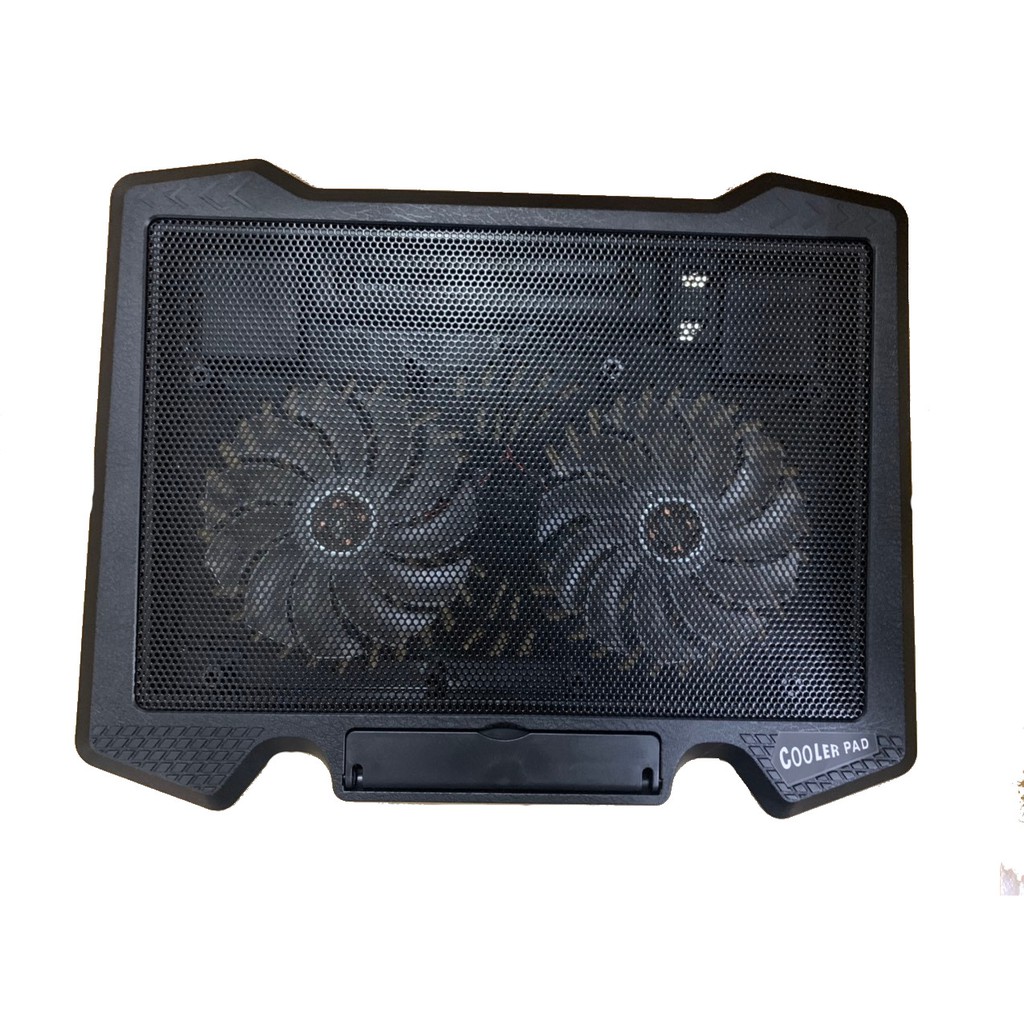 Quạt Fan tản nhiệp laptop từ 14' - 17' Cooler Pad S200 đen , đỏ 2 quạt có đèn
