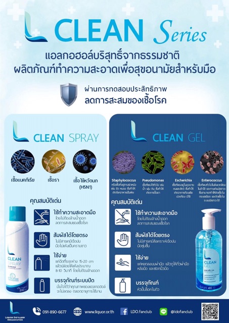 Nước rửa tay khô CLEAN GEL Thái Lan