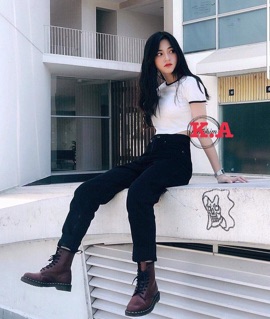 Croptop body viền cổ