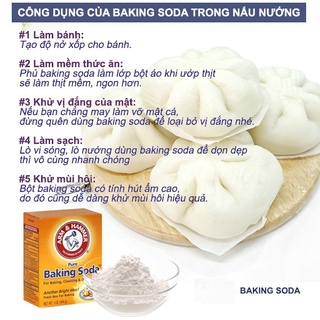[ Có tách lẻ ] Bột Baking Soda Đa Công Dụng 454Gram Nhập Khẩu Mỹ
