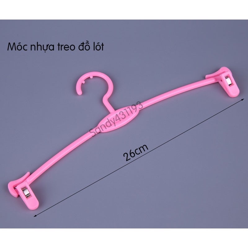 Móc kẹp nhựa, móc kẹp nội y, móc đồ lót 26cm ( 1 móc )