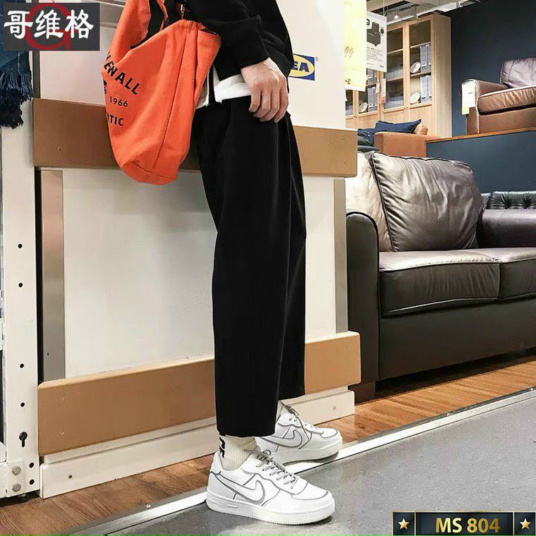 Quần baggy nam đen trơn from suông,rộng cao cấp -phong cách hàn quốc hottrend Lady-Hn Store88 vn1