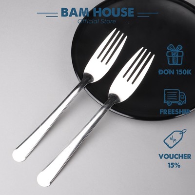 Muỗng Nĩa ăn inox Bam House sáng bóng cao cấp NA01