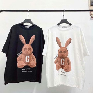 Áo thun THỎ NÂU RABBIT Unisex (đen, trắng)