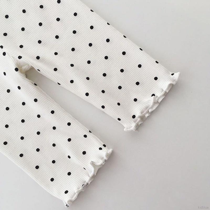 Bộ đồ ngủ họa tiết chấm bi phong cách phương tây thời trang mùa hè cho bé