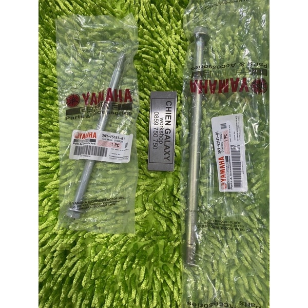 CỐT BÁNH TRƯỚC SAU/ CỐT GẤP YAZ Y125Z ZIN HÃNG