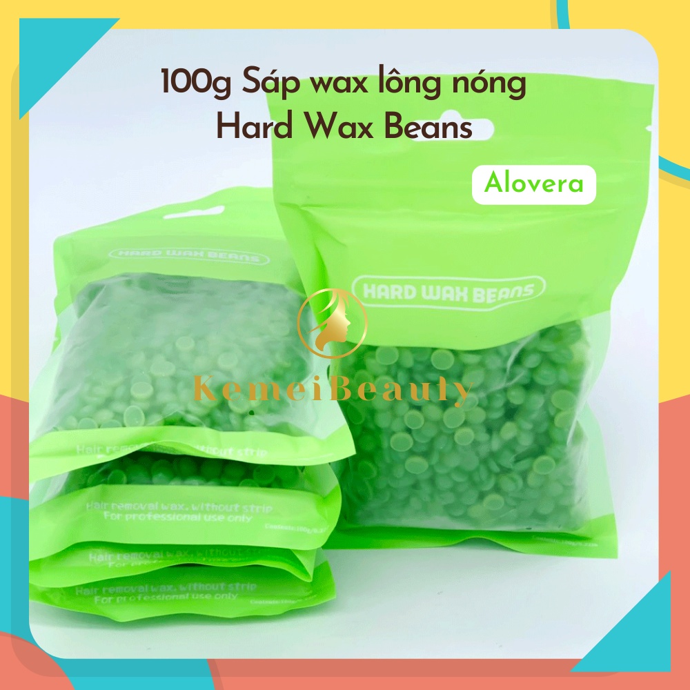 Sáp Wax Lông Hạt Đậu Hard Bean 100g - Wax tẩy lông nách, bikini, vùng kín an toàn, tiết kiệm