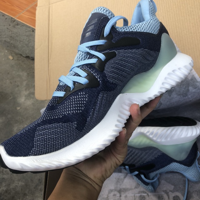 (ẢNH THẬT+VIDEO) giầy sneaker Alpha bounce Xanh ngoc,đế trắng nam nữ