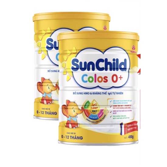 Combo 2lon Sữa Sunchild Colos 0+ 800g
