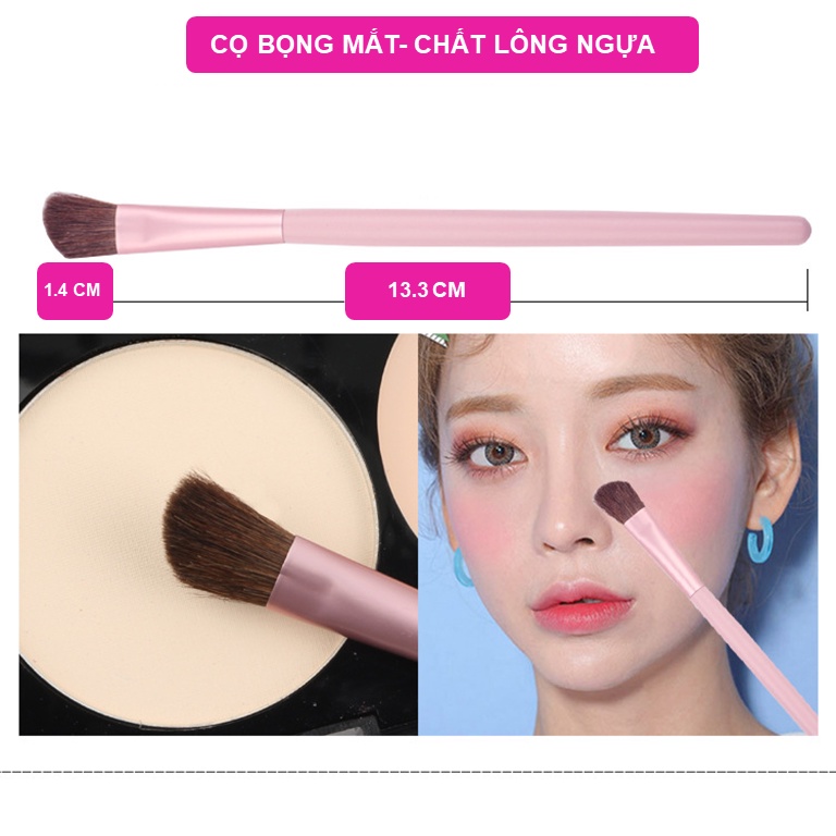 5 Cọ trang điểm mắt xinh xắn tiện lợi dễ bảo quản và mang theo nhiều màu