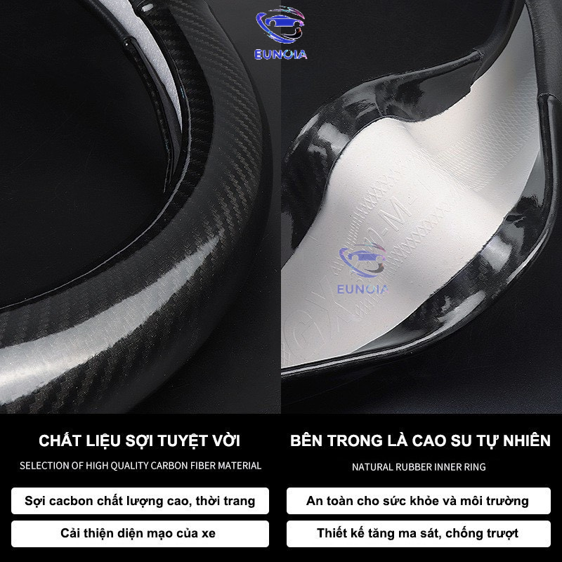 Bọc vô lăng Toyota Vios, Innova, Fortuner, Camry, Altis, Yaris, Land Cruise, Hilux, Avalon, Trùm vô lăng cacbon bảo vệ