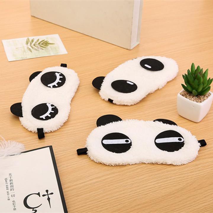 Bịt mắt ngủ cute hình gấu trúc panda chống lạnh mùa đông tốt , dễ thương dây thun co dãn tốt thoải mái F472SP3