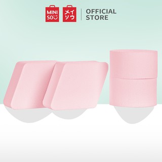 Hộp 5 miếng bọt biển trang điểm hình oval+diamond Miniso