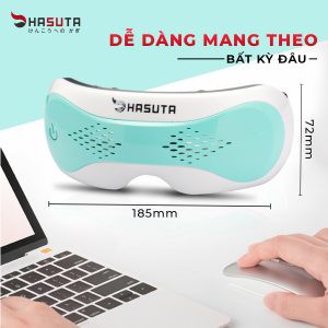 Máy massage mắt thông minh HASUTA HME 120,kết nối Bluetooth, hàng chính hãng